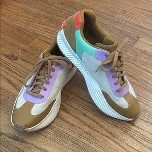 Sorel Multicolor Sneakers - Brown, Purple, Mint, and Orange